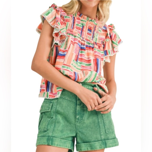 &merci Tops - EnMerci Multicolor Striped Top